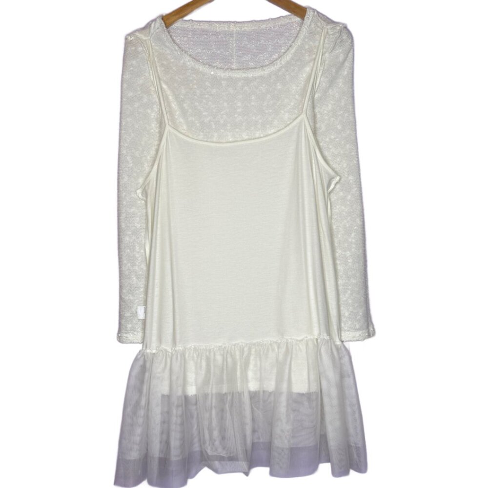 O2 Collection Tunic Double Layered Off White Sz XL - Picture 5 of 11